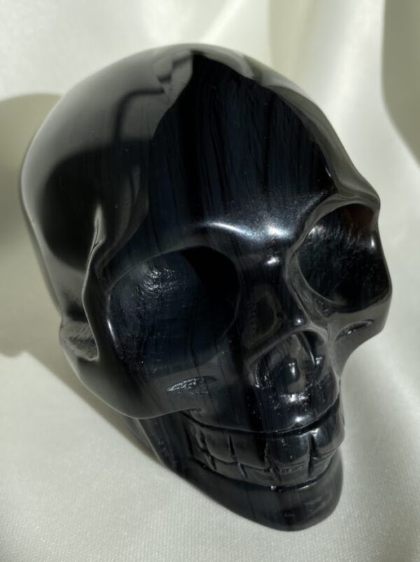 Black Obsidian Skull