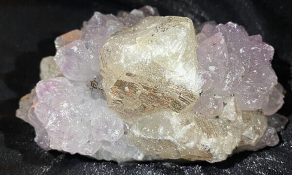 Voodoo Amethyst Cluster w/ Large Quartz Inclusion - Image 3