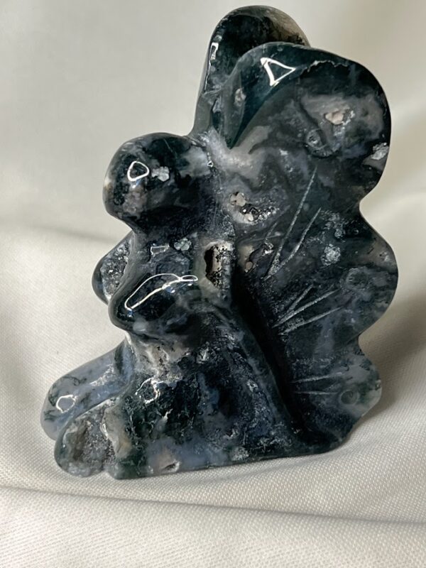 Moss Agate Fairy w/ Druzy - Image 3