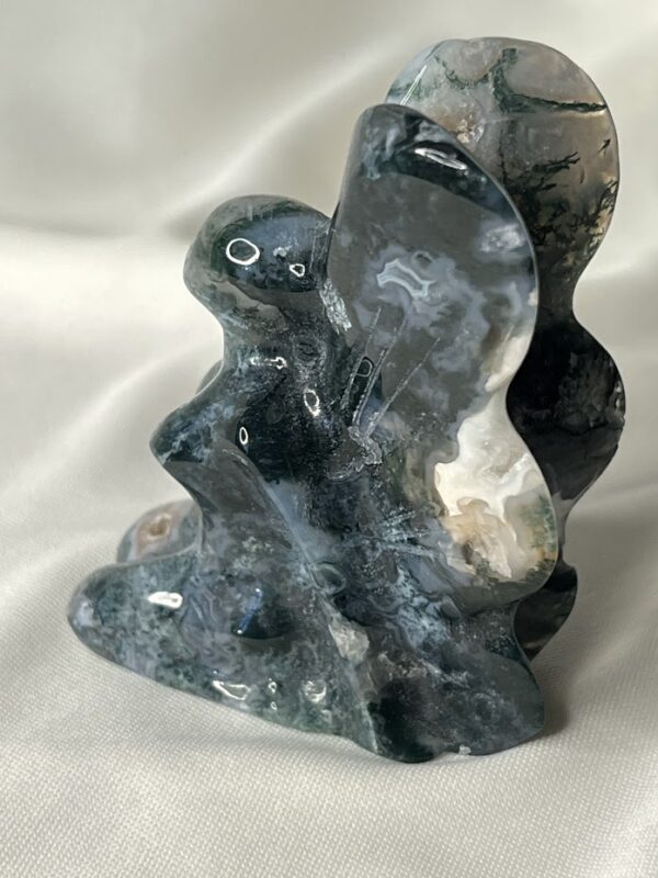 Moss Agate Fairy w/ Druzy - Image 3