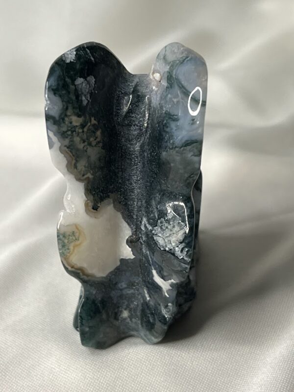 Moss Agate Fairy w/ Druzy - Image 4