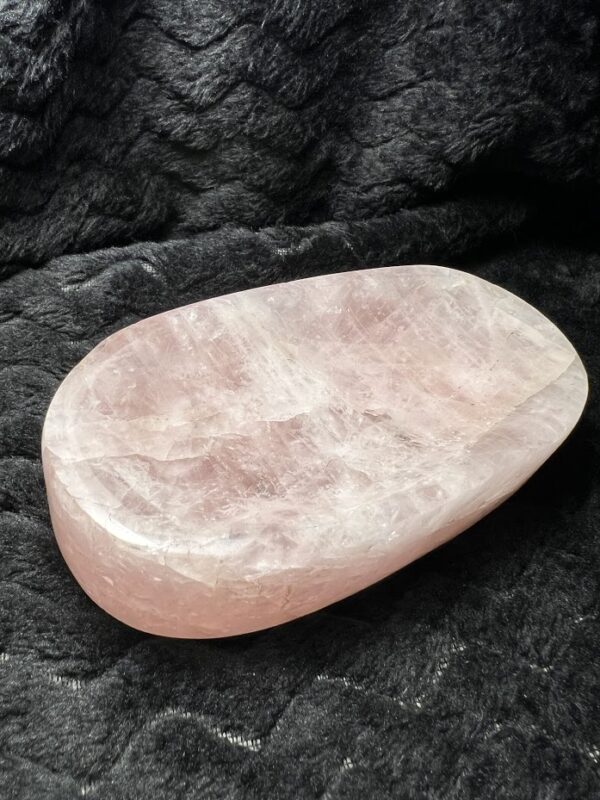Rose Quartz Hand Carved Bowl