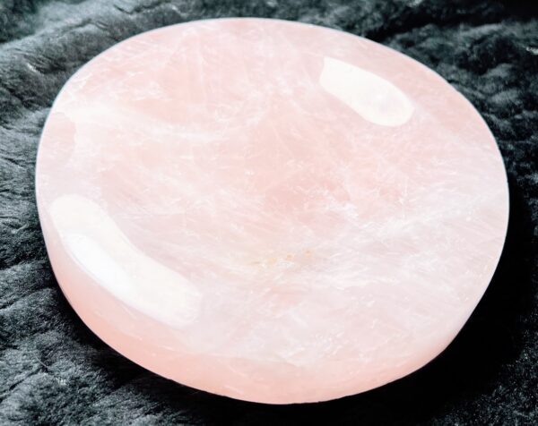 Rose Quartz Hand Carved Bowl