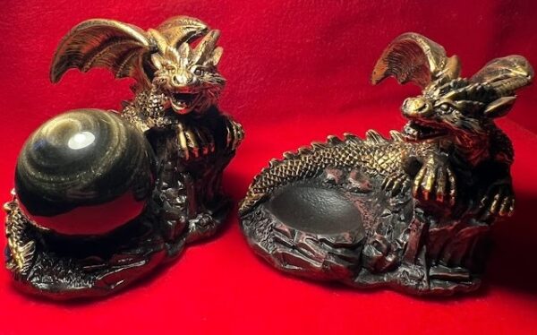 Gold Dragon Sphere Stand