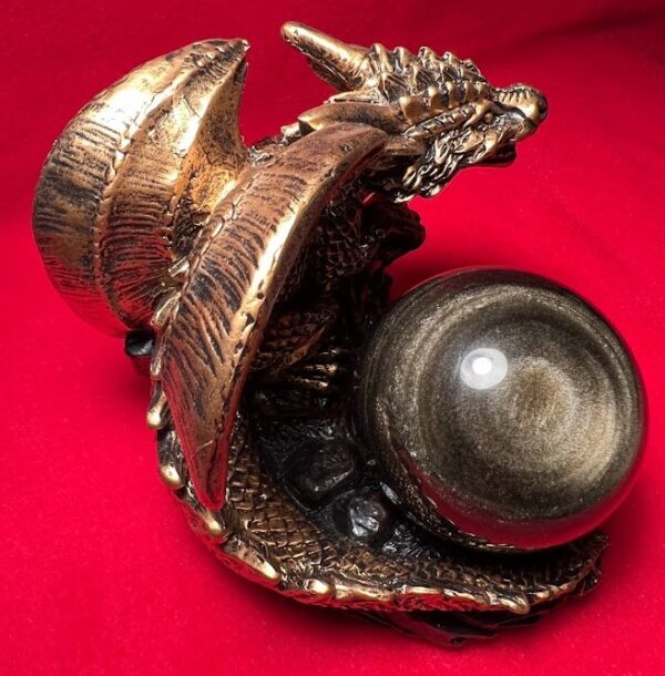 Gold Dragon Sphere Stand - Image 4