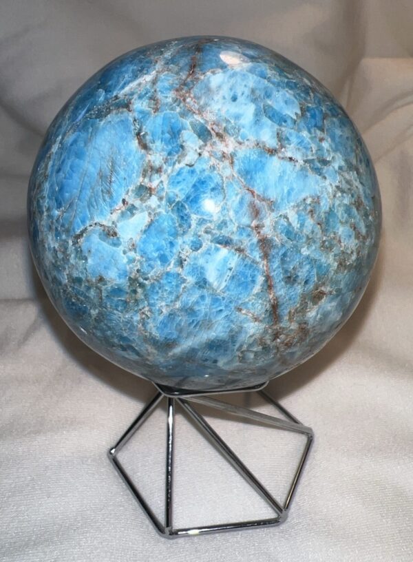 Blue Apatite  Sphere
