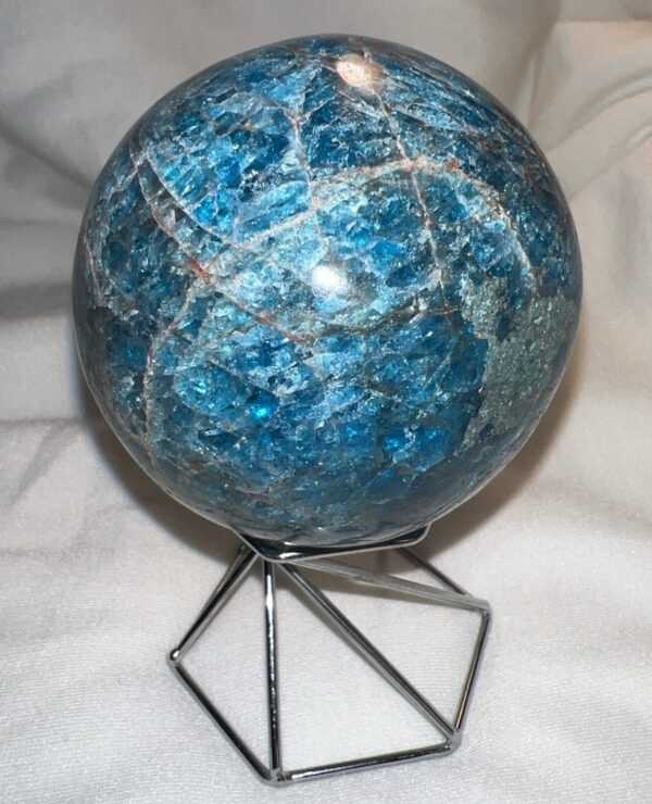 Blue Apatite Sphere