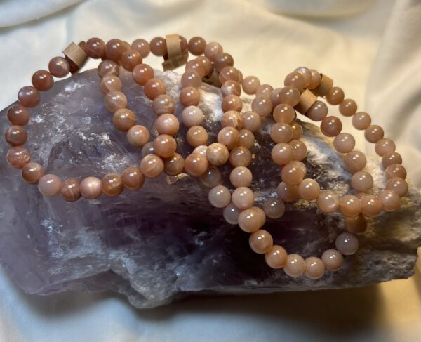 Peach Moonstone Bracelet 8mm