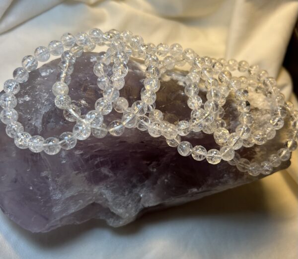 Crackle Clear Quartz 8mm