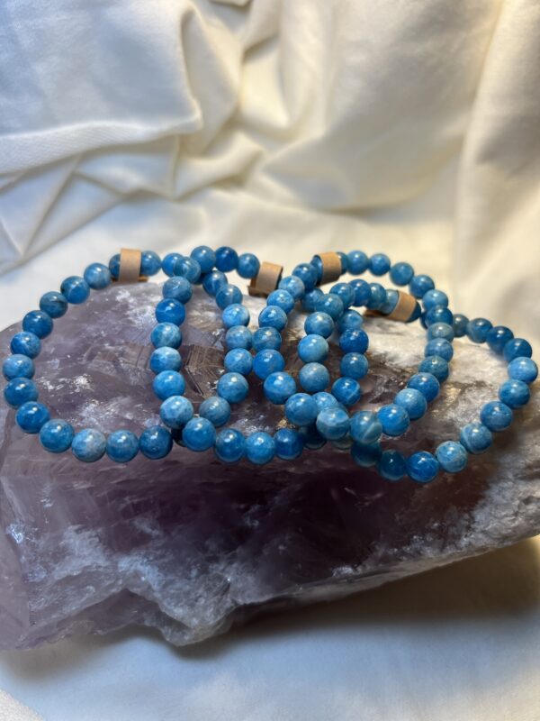 Blue Apatite Bracelet 8mm