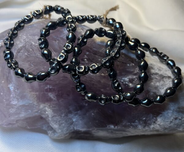 Hematite Skull Bracelets 7-8 mm - Image 2