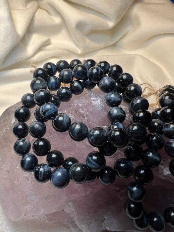 Blue Tigers Eye Bracelets 10mm