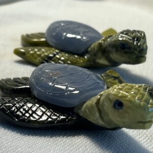 Serpentine and Angelite Sea Turtles