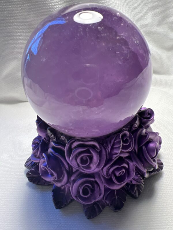 Purple/Black Rose Sphere Stand - Image 2