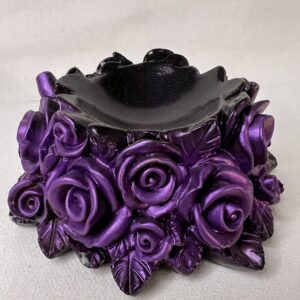 Purple/Black Rose Sphere Stand